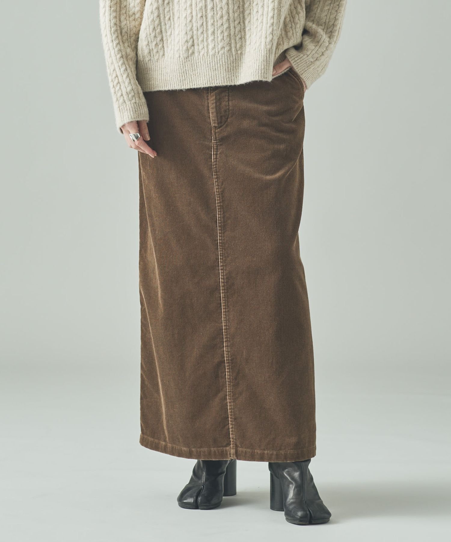 【カレンソロジー/Curensology】のRC アンティークコールタイトスカート 人気、トレンドファッション・服の通販 founy(ファニー) 　ファッション　Fashion　レディースファッション　Fashion for Women　スカート　Skirts　エレガント 上品　Elegant　ヴィンテージ　Vintage Style　キャラクター　Character, Licensed Characters　クラシック　Classic, Timeless Style　コーデュロイ　Corduroy, Cord Fabric　シンプル　Simple, Minimal　ストレート　Straight, Straight Cut　スリット　Slit, Slit Detail　デニム　Denim, Jeans Material　ポケット　Pocket, Pocket Detail　ミリタリー　Military, Army Style　ループ　Loop, Loop Knit　ロング　Long, Long-Length　ワーク　Workwear, Utility Style　 other-1|ID: prp329100004823307 ipo3291000000035073048