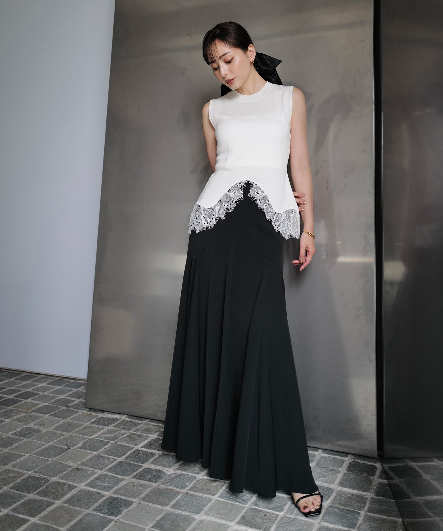 【アニュアンス/anuans】のライトダブルサテンボリュームナロースカート 人気、トレンドファッション・服の通販 founy(ファニー) 　ファッション　Fashion　レディースファッション　Fashion for Women　スカート　Skirts　サテン　Satin, Glossy Fabric　ダブル　Double, Double-Breasted　フレア　Flare, Flared　夏　Summer　 other-1|ID: prp329100004823311 ipo3291000000035073075