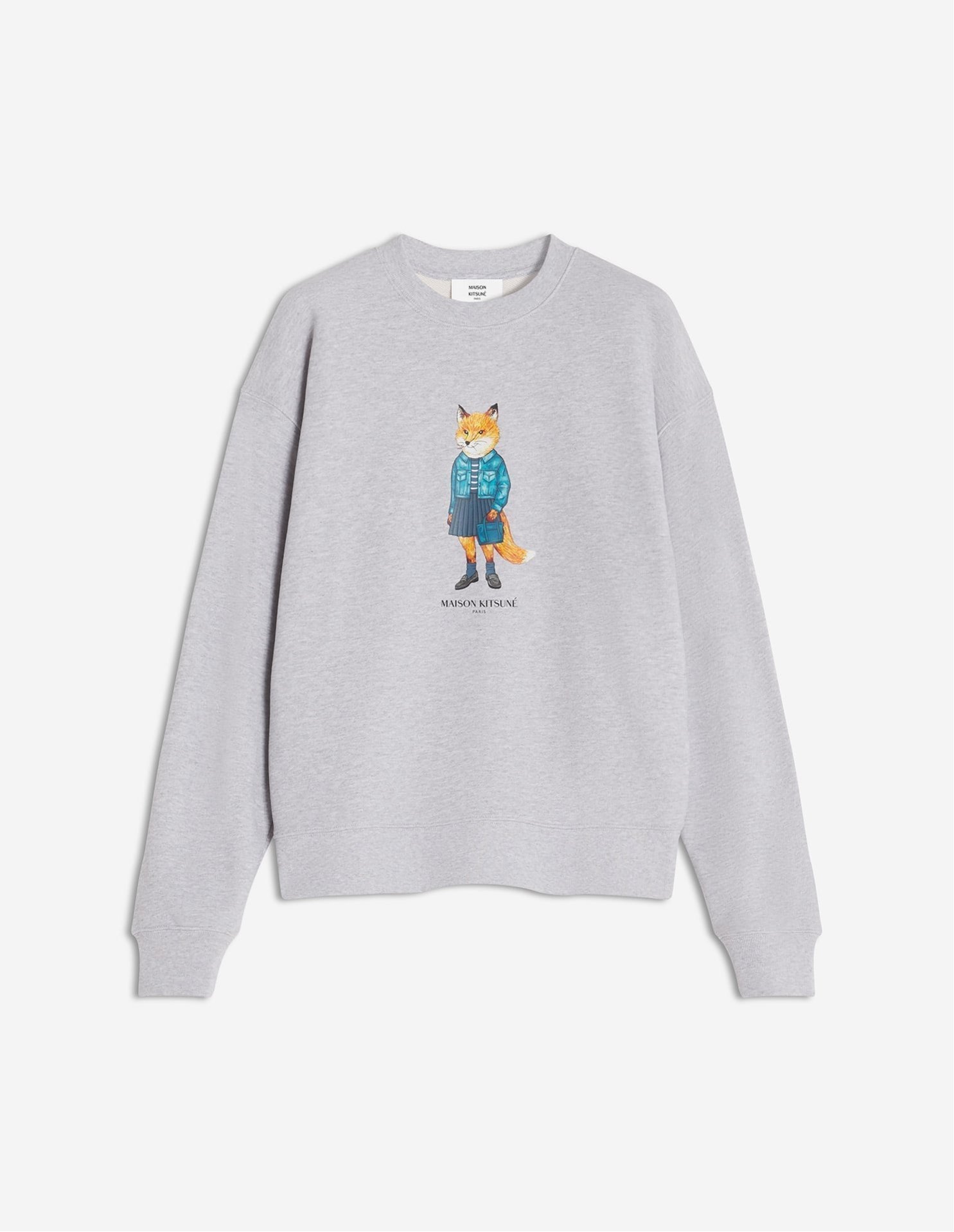 【メゾン キツネ/MAISON KITSUNE】のDRESSED FOX COMFORT SWEATSHIRT 人気、トレンドファッション・服の通販 founy(ファニー) 　ファッション　Fashion　レディースファッション　Fashion for Women　トップス・カットソー　Cut & Sew Tops　シャツ・ブラウス・オフィスカジュアル　Elegant Blouses & Button-Ups　レディースパーカー・カジュアルフーディー　Casual Hoodies & Sweatshirts　ロングTシャツ・Tシャツ　Longline T-Shirts & Tees　スウェット・クルーネックトップス　Sweatshirts & Crewnecks / Relaxed Fit Sweat Tops　ワンピース　Dresses　フォーマル・パーティードレス・結婚式用ドレス　Elegant & Casual Dresses　冬　Winter / This Winter　フレンチ　French, French Style　プリント　Print, Printed Pattern　エレガント 上品　Elegant　無地　Plain, Solid Color　A/W・秋冬　Autumn/Winter　長袖　Long Sleeve, Full Sleeve　 other-1|ID: prp329100004823328 ipo3291000000035073354