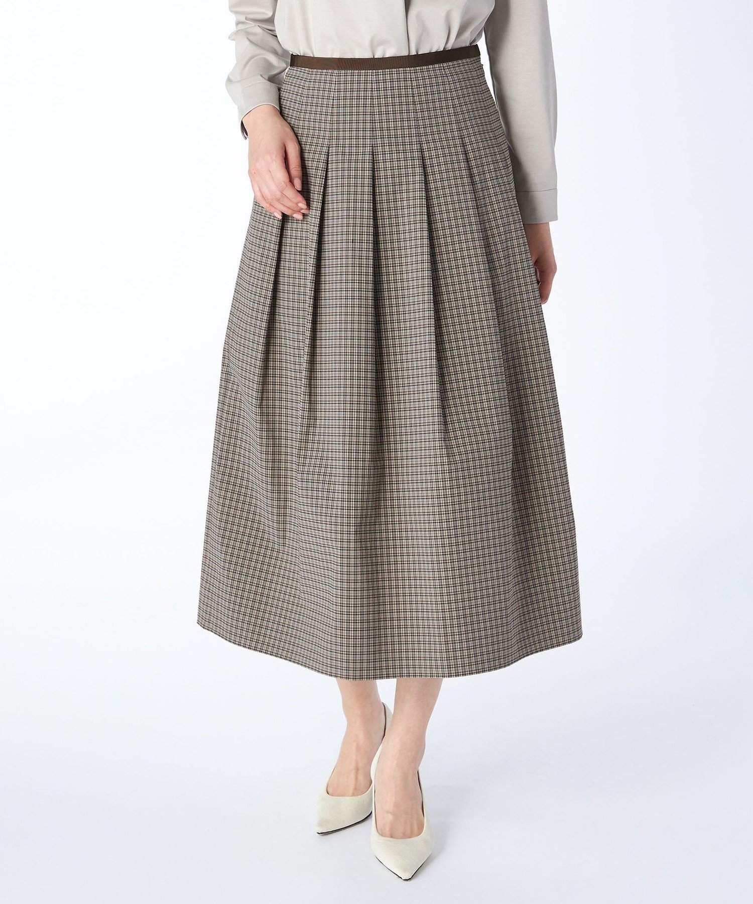 【キース/KEITH】の【Lサイズ】ウェザーチェックスカート 人気、トレンドファッション・服の通販 founy(ファニー) 　ファッション　Fashion　レディースファッション　Fashion for Women　スカート　Skirts　エレガント 上品　Elegant　チェック　Check, Plaid, Tartan　フェミニン　Feminine, Girly　フレア　Flare, Flared　ロング　Long, Long-Length　 other-1|ID: prp329100004823334 ipo3291000000035073410