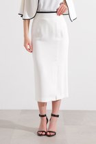 【ピンキーアンドダイアン/Pinky&Dianne】のバイカラータイトスカート 人気、トレンドファッション・服の通販 founy(ファニー) ファッション Fashion レディースファッション Fashion for Women スカート Skirts コンパクト Compact, Small Size スタンダード Standard, Basic ツイル Twist, Twisted Detail ラップ Wrap, Wrap Design エレガント 上品 Elegant 洗える Machine Washable thumbnail ホワイト|ID: prp329100004823338 ipo3291000000035073471