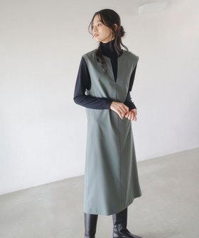 【ビーミングライフストアバイビームス/B:MING LIFE STORE by BEAMS】のタートルネック ニット * スキッパー ワンピース セット(S~M) 25AW 秋冬 レイヤード ロングシーズン ニットワンピ 人気、トレンドファッション・服の通販 founy(ファニー) ファッション Fashion レディースファッション Fashion for Women ワンピース Dresses ニットワンピース Knit Dresses シンプル Simple, Minimal スキッパー Skipper, Open Collar ストレート Straight, Straight Cut スリット Slit, Slit Detail タートルネック Turtleneck, High Neck フィット Fit, Slim Fit ロング Long, Long-Length A/W・秋冬 Autumn/Winter 再入荷 Restock / Back in Stock おすすめ Recommended / Our Picks 2025年 2025 2025-2026秋冬・A/W Autumn/Winter 2025–26 AW25–26 |ID:prp329100004823342