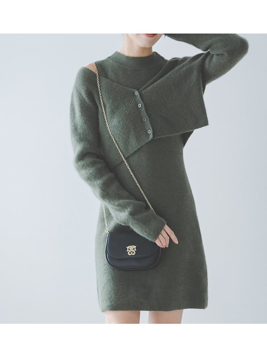 【スナイデル/SNIDEL】のラクーン畦ノースリミニワンピース インテリア・キッズ・メンズ・レディースファッション・服の通販 founy(ファニー) 　ファッション　Fashion　レディースファッション　Fashion for Women　ワンピース　Dresses　ウェーブ　Wavy Pattern　畦　Ribbed Knit　シンプル　Simple, Minimal　スマート　Smart, Elegant　A/W・秋冬　Autumn/Winter　おすすめ　Recommended / Our Picks　KKI[026]|ID: prp329100004823355 ipo3291000000035073902