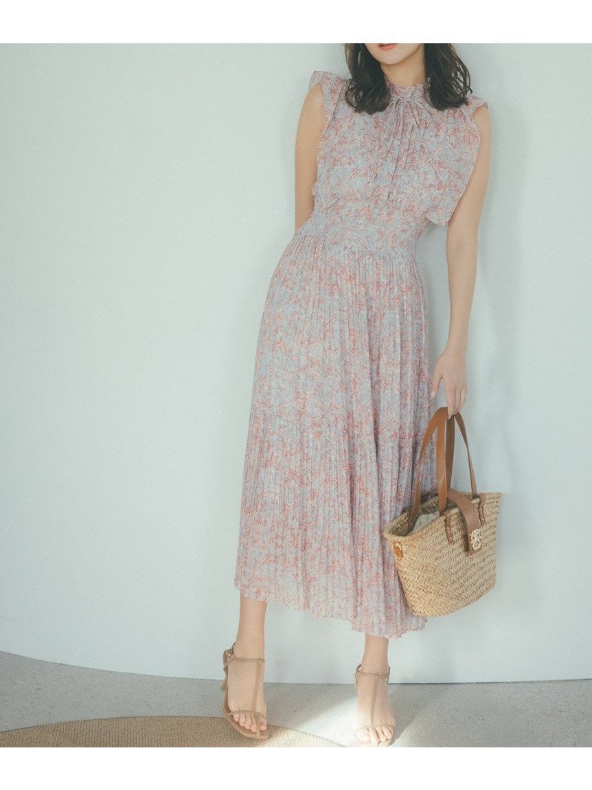 【スナイデル/SNIDEL】のSustainable20周年プリントワンピース 人気、トレンドファッション・服の通販 founy(ファニー) 　ファッション　Fashion　レディースファッション　Fashion for Women　ワンピース　Dresses　イエロー　Yellow　インナー　Innerwear　オレンジ　Orange　春　Spring　秋　Autumn　シャーリング　Shirring, Ruched　スマート　Smart, Elegant　ターコイズ　Turquoise, Blue-Green　人気　Popular, Best Seller　パープル　Purple, Violet　フラワー　Flower, Floral　フリル　Frill, Ruffle　プリント　Print, Printed Pattern　ペイズリー　Paisley, Ethnic Pattern　ボタニカル　Botanical, Floral Pattern　マーガレット　Marguerite, Daisy Pattern　ラベンダー　Lavender　冬　Winter / This Winter　夏　Summer　エレガント 上品　Elegant　 other-1|ID: prp329100004823398 ipo3291000000035074815