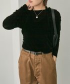 【イア パピヨネ/ear PAPILLONNER】のシアーベロアトップス【SUM1 STYLE(スミスタイル)】 人気、トレンドファッション・服の通販 founy(ファニー) ファッション Fashion レディースファッション Fashion for Women トップス・カットソー Cut & Sew Tops ベロアトップス Velour Tops / Velvet-Look Items インナー Innerwear 春 Spring 秋 Autumn シンプル Simple, Minimal スラックス Slacks, Dress Pants デニム Denim, Jeans Material 長袖 Long Sleeve, Full Sleeve フォーマル Formal, Dressy ベスト Vest, Waistcoat ベロア Velour, Soft Velvet thumbnail ブラック|ID: prp329100004823407 ipo3291000000035074903