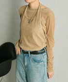 【イア パピヨネ/ear PAPILLONNER】のシアーベロアトップス【SUM1 STYLE(スミスタイル)】 人気、トレンドファッション・服の通販 founy(ファニー) ファッション Fashion レディースファッション Fashion for Women トップス・カットソー Cut & Sew Tops ベロアトップス Velour Tops / Velvet-Look Items インナー Innerwear 春 Spring 秋 Autumn シンプル Simple, Minimal スラックス Slacks, Dress Pants デニム Denim, Jeans Material 長袖 Long Sleeve, Full Sleeve フォーマル Formal, Dressy ベスト Vest, Waistcoat ベロア Velour, Soft Velvet thumbnail ベージュ|ID: prp329100004823407 ipo3291000000035074905