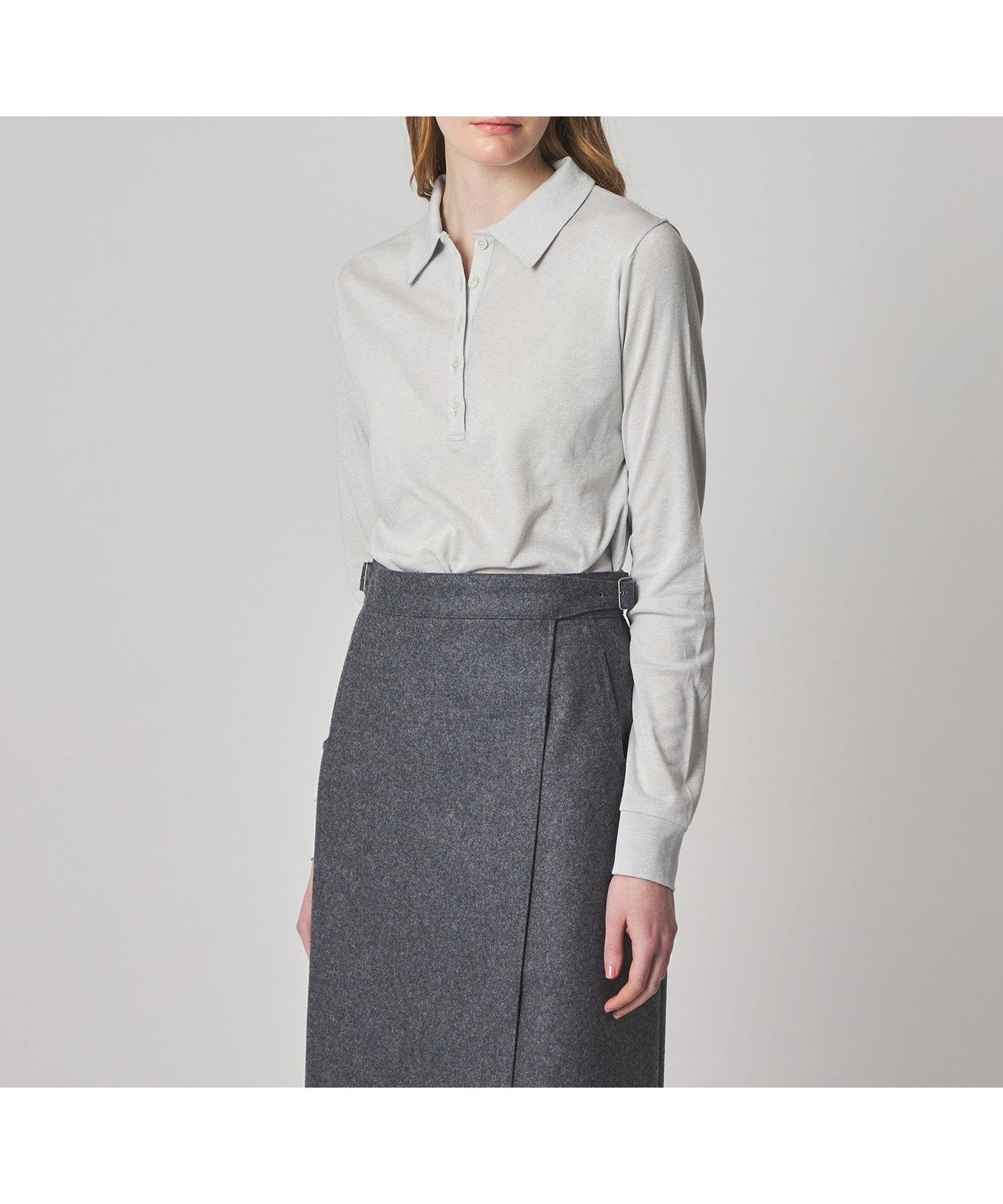 【ビューティ&ユース ユナイテッドアローズ/BEAUTY&YOUTH / UNITED ARROWS】のSteven Alan ラメ ジャージー ポロカットソー インテリア・キッズ・メンズ・レディースファッション・服の通販 founy(ファニー) ファッション Fashion レディースファッション Fashion for Women トップス・カットソー Cut & Sew Tops カットソー・ベーシックTシャツ Cut-and-Sewn Tops / Stretch Tees & Basics インナー Innerwear ポロシャツ Polo Shirt, Collared Tee OFF WHITE|ID: prp329100004823442 ipo3291000000035075251