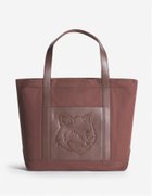 【メゾン キツネ/MAISON KITSUNE】のMaison Kitsune/FOX HEAD LARGE TOTE 人気、トレンドファッション・服の通販 founy(ファニー) ファッション Fashion レディースファッション Fashion for Women バッグ Bags キャンバス Canvas, Canvas Fabric コーティング Coating, Coated Finish ツイル Twist, Twisted Detail パッチ Patch, Appliqué フォックス Fox, Fox Fur フレンチ French, French Style フロント Front, Front Design ポケット Pocket, Pocket Detail ライニング Inner Lining, Inner Fabric, Lined ロング Long, Long-Length A/W・秋冬 Autumn/Winter 冬 Winter / This Winter エレガント 上品 Elegant thumbnail BROWN STONE|ID: prp329100004823447 ipo3291000000035075305