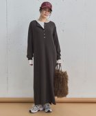 【ドゥ アルシーヴ/Doux archives】の2WAYヘンリーネックリブワンピース CHARCOAL GRAY|ID: prp329100004823448 ipo3291000000035178276