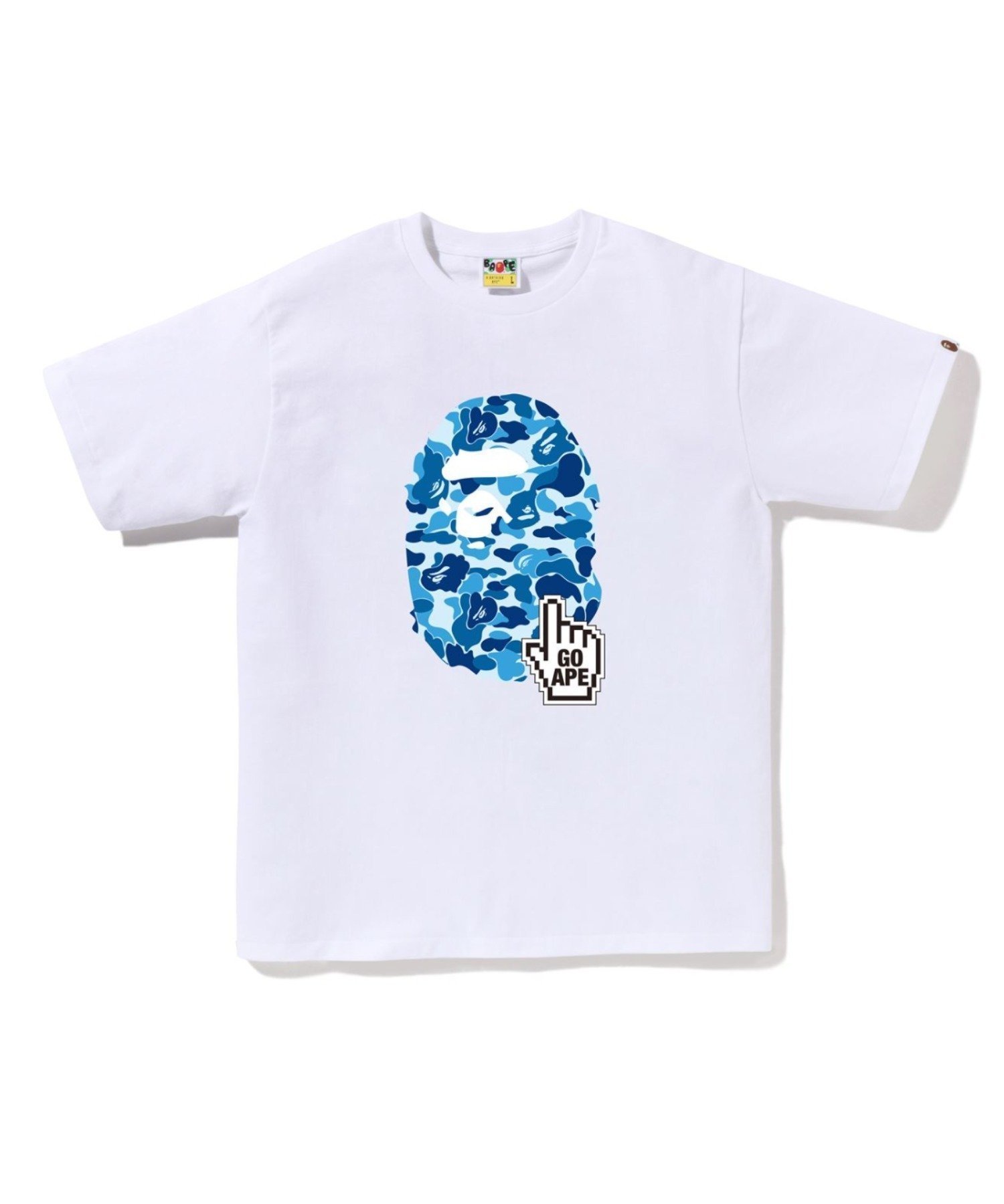【ア ベイシング エイプ/A BATHING APE】のABC CAMO GO APE POINTER APE HEAD TEE BAPEC インテリア・キッズ・メンズ・レディースファッション・服の通販 founy(ファニー) 　ファッション　Fashion　レディースファッション　Fashion for Women　インナー　Innerwear　ショート　Short, Short Length　スリーブ　Sleeve, Long Sleeve / Short Sleeve　フロント　Front, Front Design　プリント　Print, Printed Pattern　ラバー　Rubber, Rubber Sole　WHxBL|ID: prp329100004823449 ipo3291000000035075356