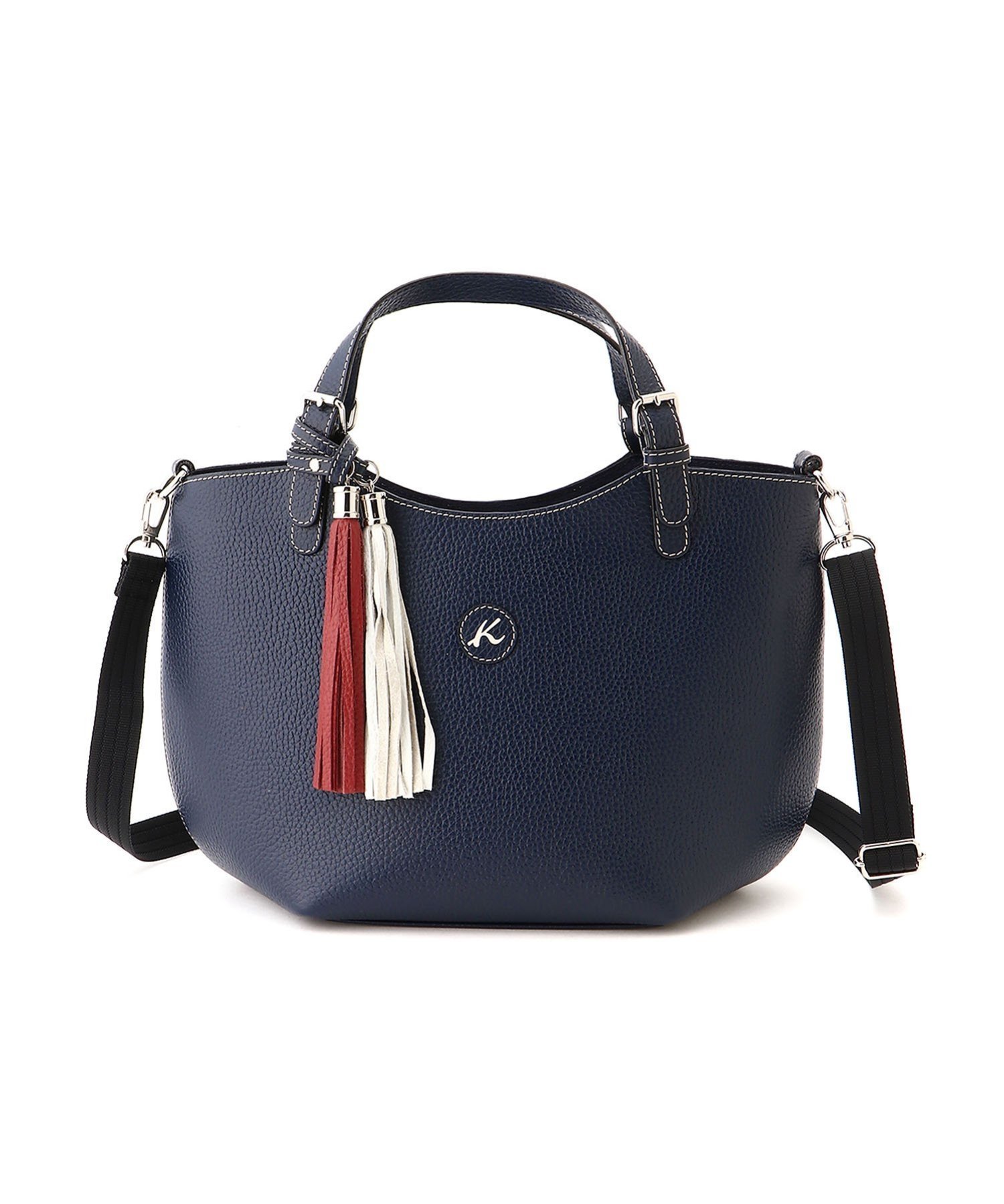 【キタムラケイツウ/KitamuraK2】のKitamuraK2/2WAY牛革ハンドバッグ インテリア・キッズ・メンズ・レディースファッション・服の通販 founy(ファニー) 　ファッション　Fashion　レディースファッション　Fashion for Women　バッグ　Bags　ショルダー　Shoulder, Shoulder Strap　シンプル　Simple, Minimal　フリンジ　Fringe, Tassel　ベーシック　Basic, Essential　ポーチ　Pouch, Small Case　人気　Popular, Best Seller　定番　Standard, Basic Item　コンA|ID: prp329100004823463 ipo3291000000035075498