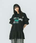 【ローズバッド/ROSE BUD】のREMAKE RUFFLE TOPS 人気、トレンドファッション・服の通販 founy(ファニー) ファッション Fashion レディースファッション Fashion for Women トップス・カットソー Cut & Sew Tops ラッフルトップス・フリルブラウス Ruffle Tops / Frilled Blouses カットソー Cut and Sewn Top スポーツ Sports, Activewear チュニック Tunic, Long Top フリル Frill, Ruffle プリント Print, Printed Pattern リメイク Remake, Reconstructed 再入荷 Restock / Back in Stock おすすめ Recommended / Our Picks thumbnail BLACK|ID: prp329100004823484 ipo3291000000035075772