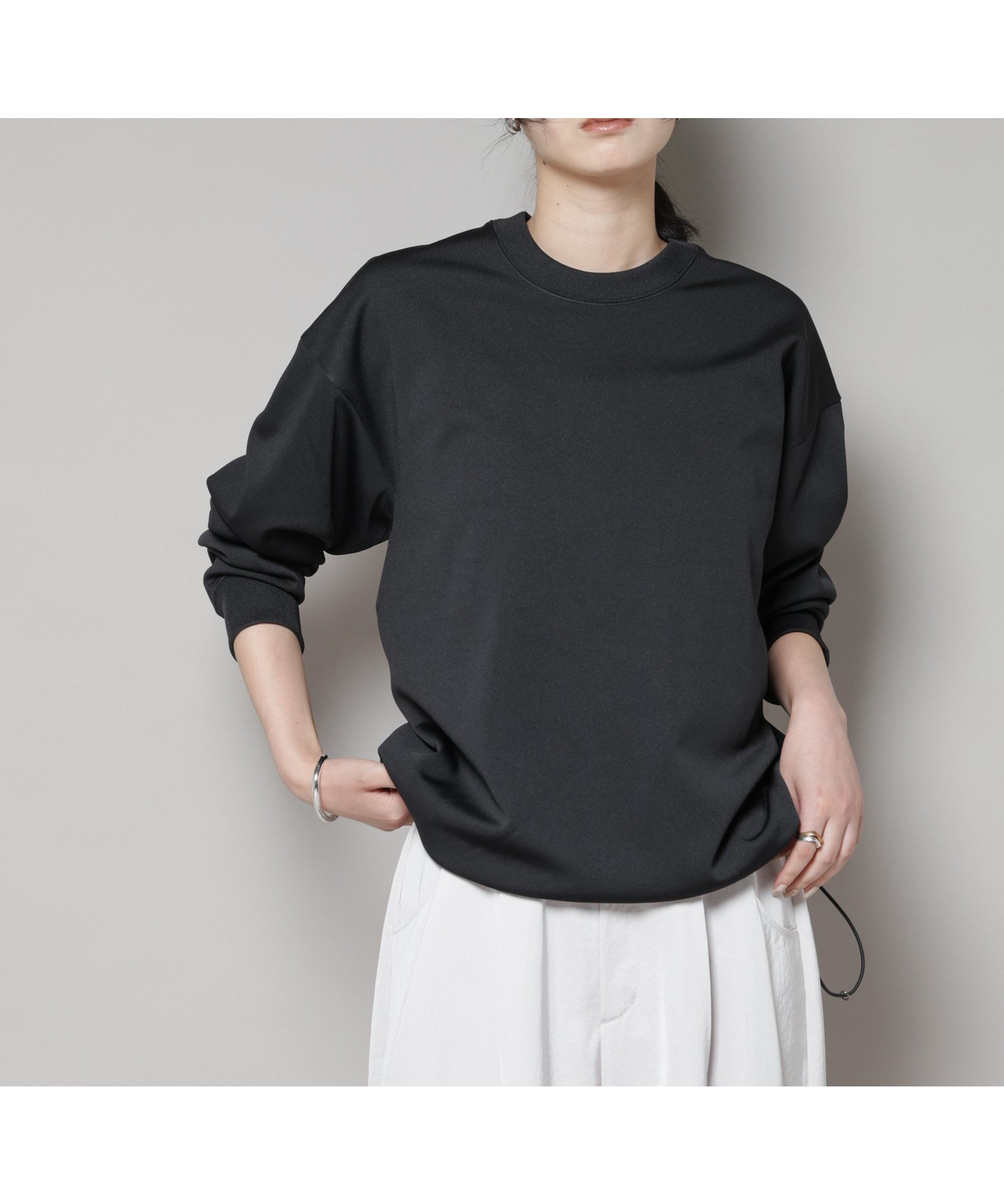 【ナノ ユニバース/nano universe】の「MC」coverossフリースボンディングクルーネック(セットアップ可) インテリア・キッズ・メンズ・レディースファッション・服の通販 founy(ファニー) 　ファッション　Fashion　レディースファッション　Fashion for Women　セットアップ　Matching Sets　セットアップ　Set-Up, Coordinated Outfit　ボンディング　Bonding, Bonded Fabric　2025年　2025　2025-2026秋冬・A/W　Autumn/Winter 2025–26 AW25–26　ブラック|ID: prp329100004823502 ipo3291000000035076031