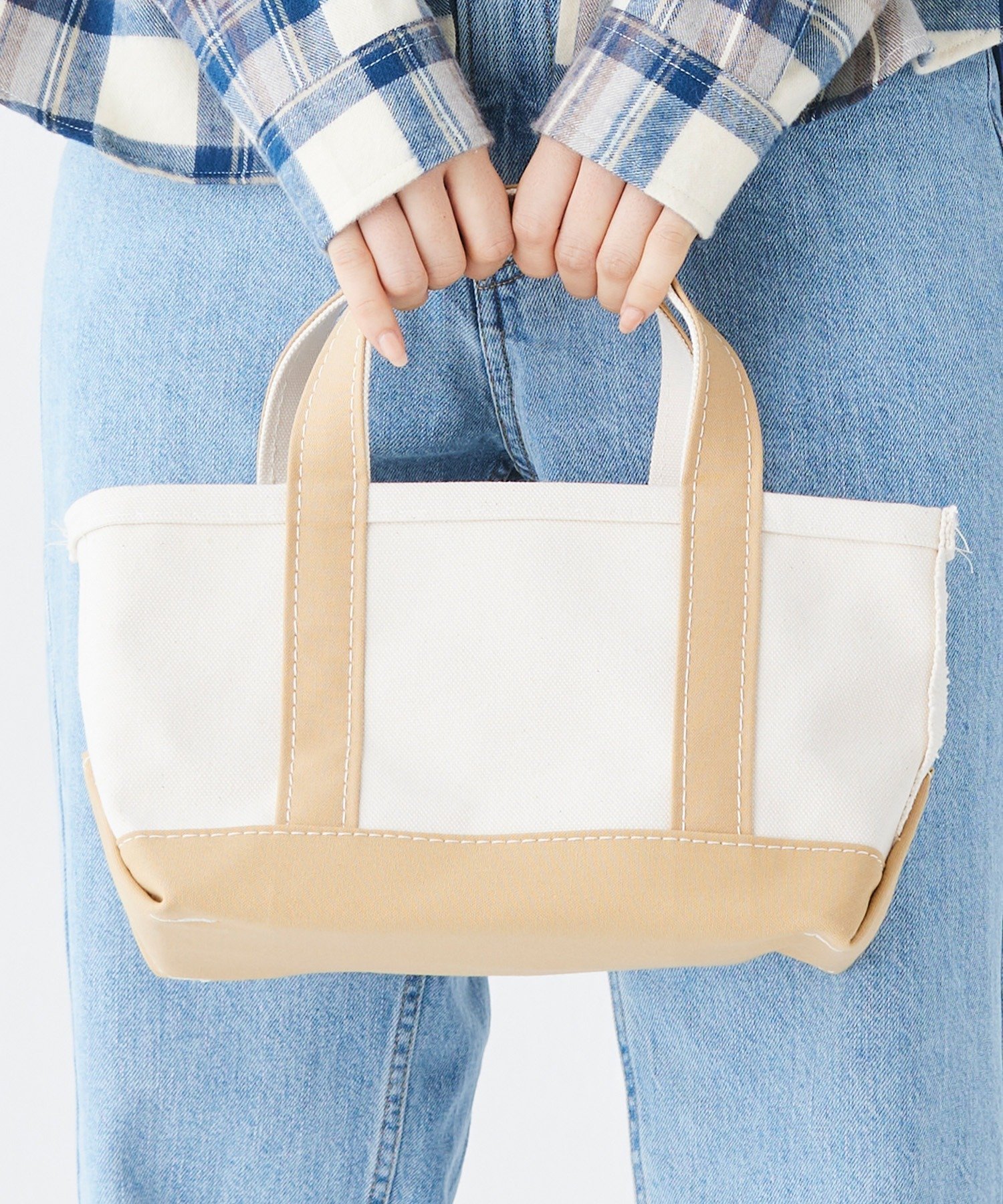 【エルエルビーン/L.L.Bean】のボート・アンド・トート、ミニ インテリア・キッズ・メンズ・レディースファッション・服の通販 founy(ファニー) 　ファッション　Fashion　レディースファッション　Fashion for Women　バッグ　Bags　キャンバス　Canvas, Canvas Fabric　ダブル　Double, Double-Breasted　ボトム　Bottoms, Lower Wear　定番　Standard, Basic Item　Canyon Khaki|ID: prp329100004823513 ipo3291000000035076210