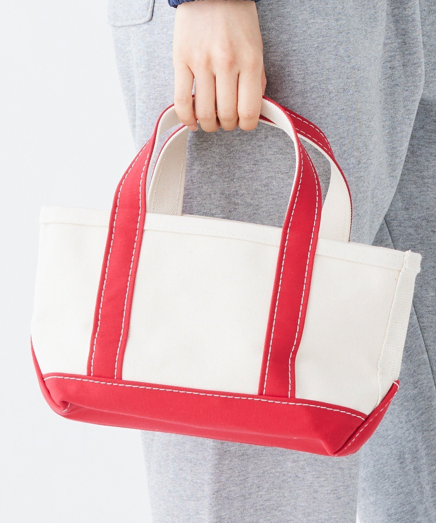 【エルエルビーン/L.L.Bean】のボート・アンド・トート、ミニ インテリア・キッズ・メンズ・レディースファッション・服の通販 founy(ファニー) 　ファッション　Fashion　レディースファッション　Fashion for Women　バッグ　Bags　キャンバス　Canvas, Canvas Fabric　ダブル　Double, Double-Breasted　ボトム　Bottoms, Lower Wear　定番　Standard, Basic Item　Red|ID: prp329100004823513 ipo3291000000035076213