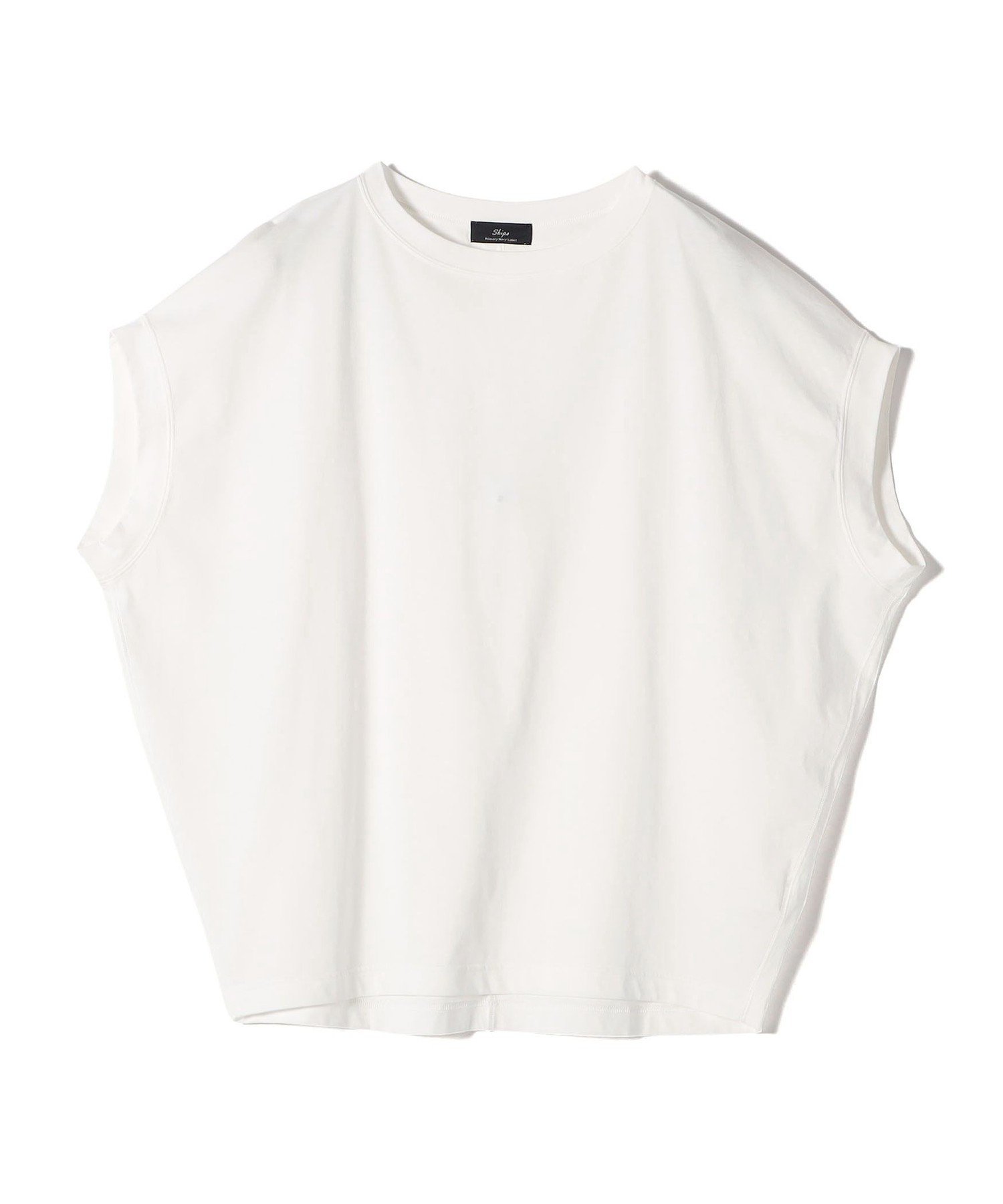 【シップス フォー ウィメン/SHIPS】のSHIPS Primary Navy Label サイロ プレミアム フレンチ スリーブ TEE インテリア・キッズ・メンズ・レディースファッション・服の通販 founy(ファニー) 　ファッション　Fashion　レディースファッション　Fashion for Women　ショルダー　Shoulder, Shoulder Strap　スリーブ　Sleeve, Long Sleeve / Short Sleeve　ドロップ　Drop Shoulder, Dropped Style　フレンチ　French, French Style　プレミアム　Premium, High-End　ベーシック　Basic, Essential　ボトム　Bottoms, Lower Wear　オフホワイト|ID: prp329100004823535 ipo3291000000035076422