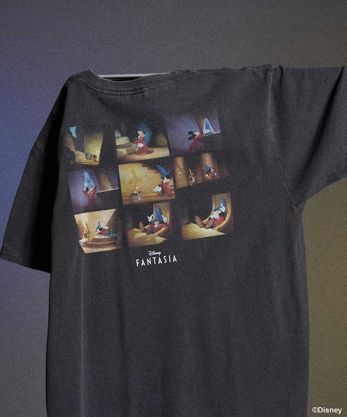 【フリークスストア/FREAK'S STORE】の【DISNEY FANTASIA】 9ボックスバックプリント Tシャツ/ディズニー/ミッキーマウス 25SS インテリア・キッズ・メンズ・レディースファッション・服の通販 founy(ファニー) 　ファッション　Fashion　レディースファッション　Fashion for Women　トップス・カットソー　Cut & Sew Tops　シャツ・ブラウス・オフィスカジュアル　Elegant Blouses & Button-Ups　ロングTシャツ・Tシャツ　Longline T-Shirts & Tees　バッグ　Bags　2025年　2025　2025春夏・S/S　Spring/Summer 2025 SS25　プリント　Print, Printed Pattern　夏　Summer　S/S・春夏　SS, Spring/Summer, Warm Season　ブラック|ID: prp329100004823544 ipo3291000000035076499