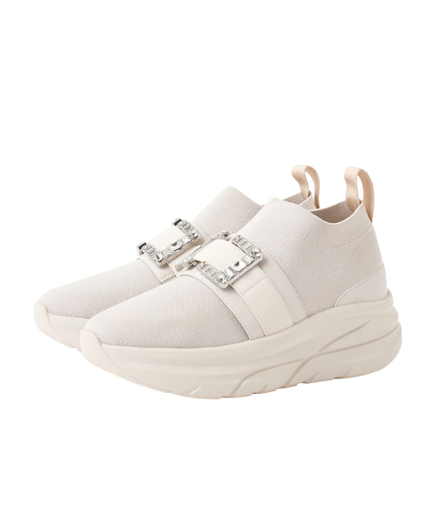 【プラスダイアナ/plus diana】の【軽量・撥水加工】クリスタルバックル ニットソックススニーカー インテリア・キッズ・メンズ・レディースファッション・服の通販 founy(ファニー) 　ファッション　Fashion　レディースファッション　Fashion for Women　トップス・カットソー　Cut & Sew Tops　ニット　Knit Tops & Sweaters　ソックス&靴下　Socks & Hosiery　クリスタル　Crystal, Swarovski　軽量　Lightweight, Ultra Light　シューズ　Shoes, Footwear　スニーカー　Sneakers, Trainers　スマート　Smart, Elegant　ソックス　Socks, Hosiery　人気　Popular, Best Seller　フィット　Fit, Slim Fit　フロント　Front, Front Design　ラバー　Rubber, Rubber Sole　再入荷　Restock / Back in Stock　新作・新入荷　New Arrivals / New In　アイボリー生地|ID: prp329100004823552 ipo3291000000035076567