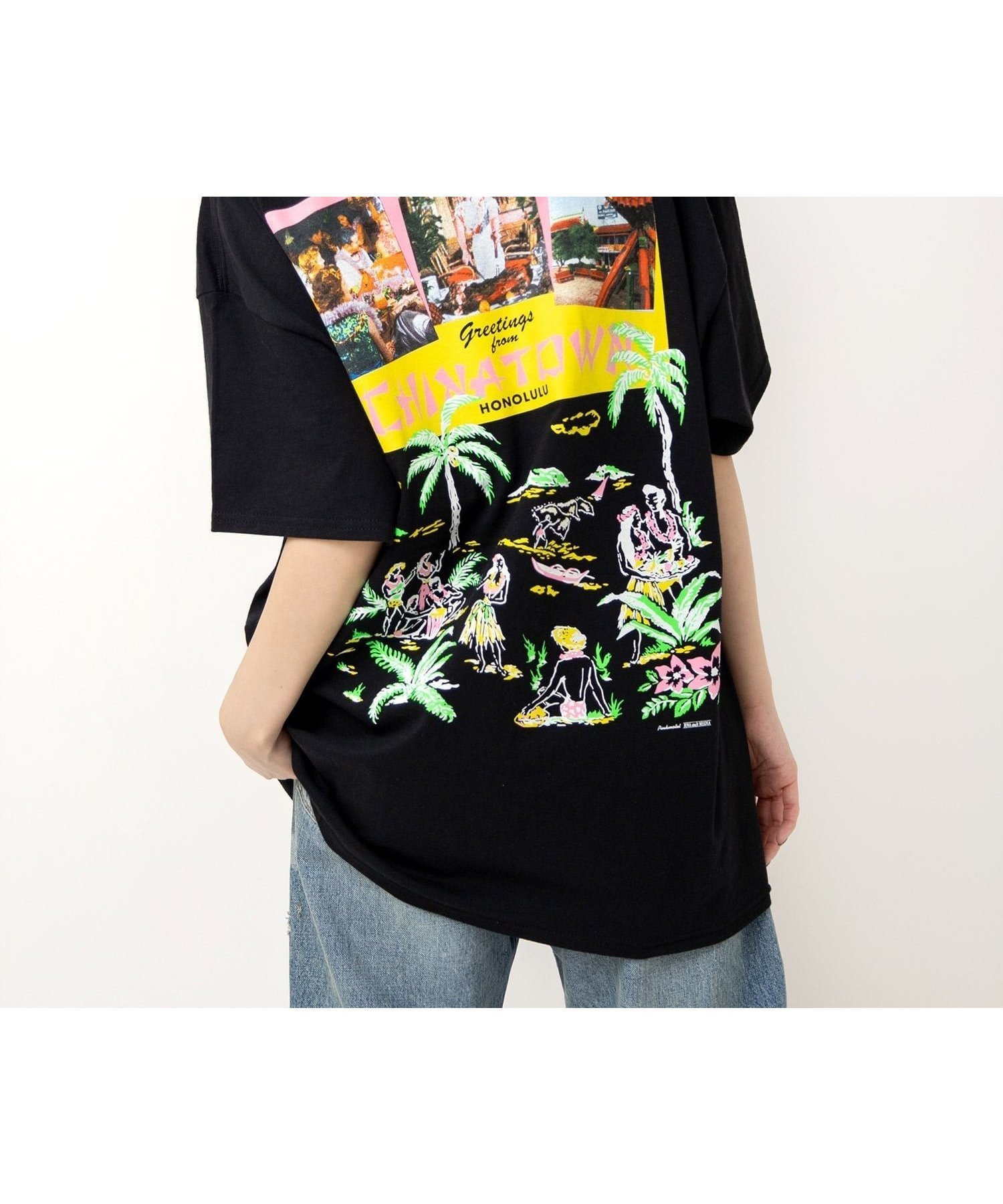 【アールエヌエー/RNA】のM2517 PMホノルルメモリーT インテリア・キッズ・メンズ・レディースファッション・服の通販 founy(ファニー) 　ファッション　Fashion　レディースファッション　Fashion for Women　おすすめ　Recommended / Our Picks　フロント　Front, Front Design　プリント　Print, Printed Pattern　ミックス　Mix, Mixed Style　レギュラー　Regular, Standard Fit　ビジネス 仕事 通勤　Business / Work / Commuting　日本製　Made In Japan　ブラック|ID: prp329100004823563 ipo3291000000035076679