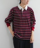 【アーバンリサーチ/URBAN RESEARCH】の『UR TECH』ベロアボーダーラガーシャツ 人気、トレンドファッション・服の通販 founy(ファニー) ファッション Fashion レディースファッション Fashion for Women トップス・カットソー Cut & Sew Tops シャツ・ブラウス・オフィスカジュアル Elegant Blouses & Button-Ups ベロアトップス Velour Tops / Velvet-Look Items 2025年 2025 2025-2026秋冬・A/W Autumn/Winter 2025–26 AW25–26 冬 Winter / This Winter スリット Slit, Slit Detail トレンド Trend, Trending Now ベロア Velour, Soft Velvet ボーダー Border, Stripe ミックス Mix, Mixed Style ルーズ Loose, Oversized エレガント 上品 Elegant A/W・秋冬 Autumn/Winter thumbnail CHERRY RED|ID: prp329100004823565 ipo3291000000035076707