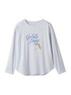 【ジェラート ピケ/gelato pique】のシーズーワンポイントロンT 人気、トレンドファッション・服の通販 founy(ファニー) ファッション Fashion レディースファッション Fashion for Women トップス・カットソー Cut & Sew Tops ロングTシャツ・Tシャツ Longline T-Shirts & Tees おすすめ Recommended / Our Picks ギフト プレゼント Gift / Present スマート Smart, Elegant プリント Print, Printed Pattern リボン Ribbon, Bow リラックス Relax, Relaxed Fit ロング Long, Long-Length 犬 Dog thumbnail BLU[086]|ID: prp329100004823566 ipo3291000000035076720