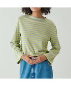 【ビショップ/Bshop】のコットンジャージー ボートネック長袖Tシャツ WOMEN 人気、トレンドファッション・服の通販 founy(ファニー) ファッション Fashion レディースファッション Fashion for Women トップス・カットソー Cut & Sew Tops シャツ・ブラウス・オフィスカジュアル Elegant Blouses & Button-Ups ロングTシャツ・Tシャツ Longline T-Shirts & Tees フィット Fit, Slim Fit フロント Front, Front Design ボーダー Border, Stripe レギュラー Regular, Standard Fit 長袖 Long Sleeve, Full Sleeve thumbnail YELLOW系1|ID: prp329100004823591 ipo3291000000035076979