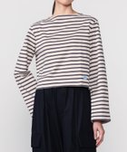 【ビショップ/Bshop】のコットンジャージー ボートネック長袖Tシャツ WOMEN 人気、トレンドファッション・服の通販 founy(ファニー) ファッション Fashion レディースファッション Fashion for Women トップス・カットソー Cut & Sew Tops シャツ・ブラウス・オフィスカジュアル Elegant Blouses & Button-Ups ロングTシャツ・Tシャツ Longline T-Shirts & Tees フィット Fit, Slim Fit フロント Front, Front Design ボーダー Border, Stripe レギュラー Regular, Standard Fit 長袖 Long Sleeve, Full Sleeve thumbnail GREY系2|ID: prp329100004823591 ipo3291000000035076980