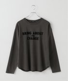 【ジャーナルスタンダード/JOURNAL STANDARD】のピグメントフロッキーロゴロンT 人気、トレンドファッション・服の通販 founy(ファニー) ファッション Fashion レディースファッション Fashion for Women トップス・カットソー Cut & Sew Tops ロングTシャツ・Tシャツ Longline T-Shirts & Tees インナー Innerwear スマート Smart, Elegant ロング Long, Long-Length thumbnail ブラック A|ID: prp329100004823596 ipo3291000000035076993