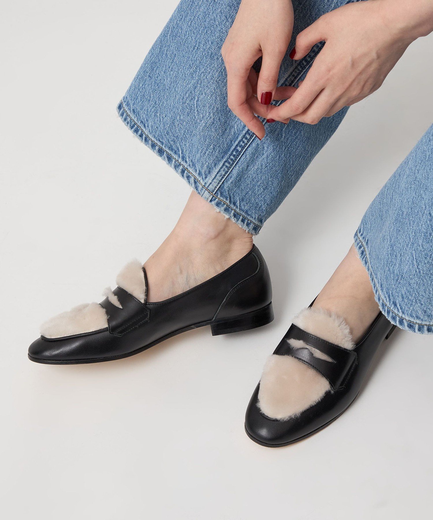 【ユナイテッドアローズ/UNITED ARROWS】の【別注】 CASTELLANO for conte ボア コインローファー 人気、トレンドファッション・服の通販 founy(ファニー) 　ファッション　Fashion　レディースファッション　Fashion for Women　クラシック　Classic, Timeless Style　コンビ　Combo, Combination Style　バランス　Balance, Style Balance　プレーン　Plain, Simple　別注　Limited Edition, Custom Order　 other-1|ID: prp329100004823599 ipo3291000000035077036