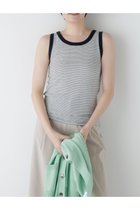 【ヒューマンウーマン/HUMAN WOMAN】のリブタンクトップ 人気、トレンドファッション・服の通販 founy(ファニー) ファッション Fashion レディースファッション Fashion for Women おすすめ Recommended / Our Picks インナー Innerwear カーディガン Cardigan, Knitwear スタンダード Standard, Basic タンク Tank Top, Sleeveless Top フィット Fit, Slim Fit ベーシック Basic, Essential ボーダー Border, Stripe 別注 Limited Edition, Custom Order 夏 Summer 定番 Standard, Basic Item thumbnail ブラックBD3|ID: prp329100004823612 ipo3291000000035077137