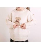 【ベベ オンライン ストア/BEBE ONLINE STORE / KIDS】のウマクマネコアニマルモチーフニットトップス(80~130cm) オフホワイト|ID: prp329100004823616 ipo3291000000035204431