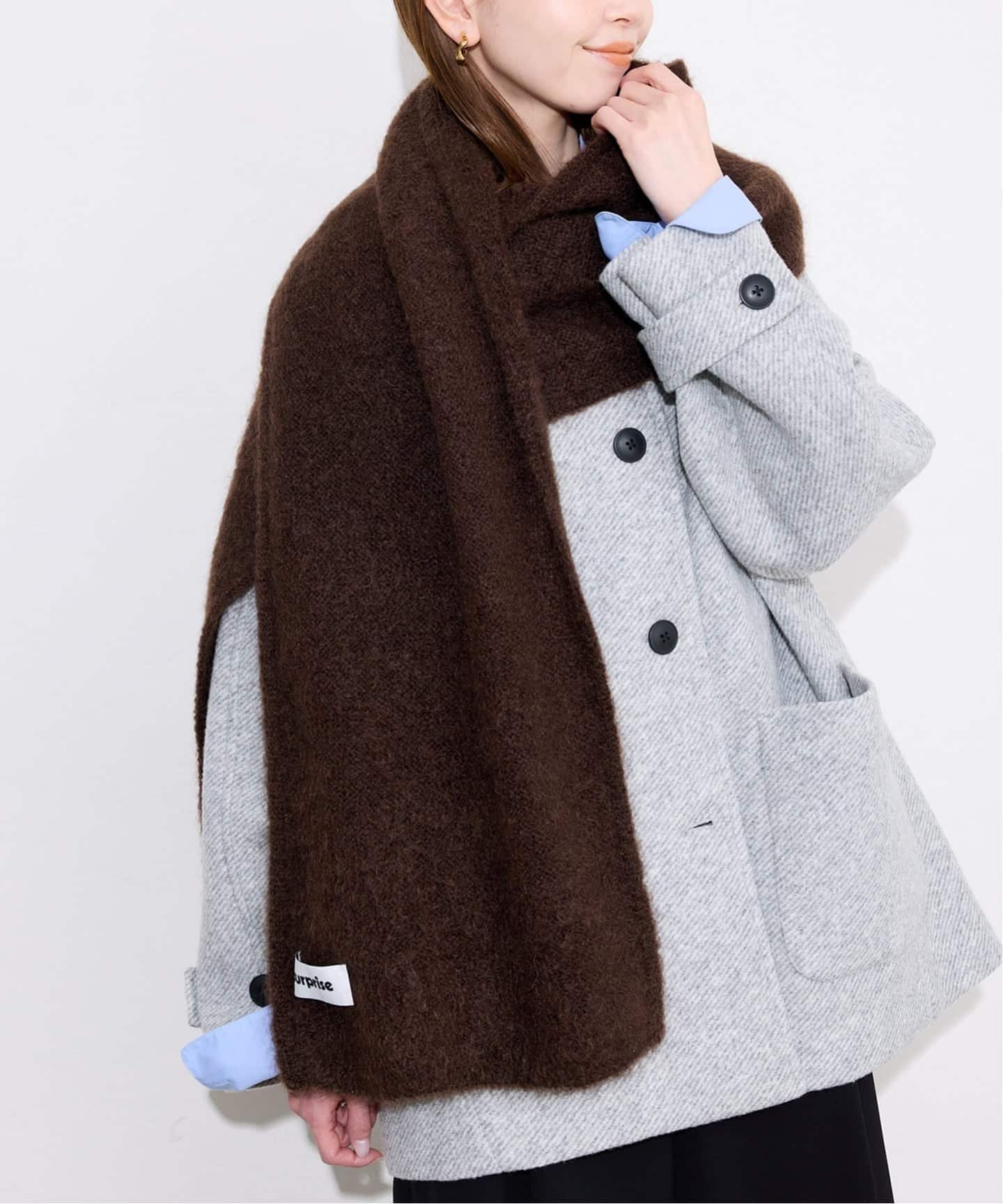 【スローブ イエナ/SLOBE IENA】の《追加》surprise/サプライズ ストール MOHAIR SCARF DONNA インテリア・キッズ・メンズ・レディースファッション・服の通販 founy(ファニー) 　ファッション　Fashion　レディースファッション　Fashion for Women　おすすめ　Recommended / Our Picks　イタリア　Italy　ギフト プレゼント　Gift / Present　ストール　Stole, Wrap　フランス　France, French　ブラウン|ID: prp329100004823619 ipo3291000000035077199