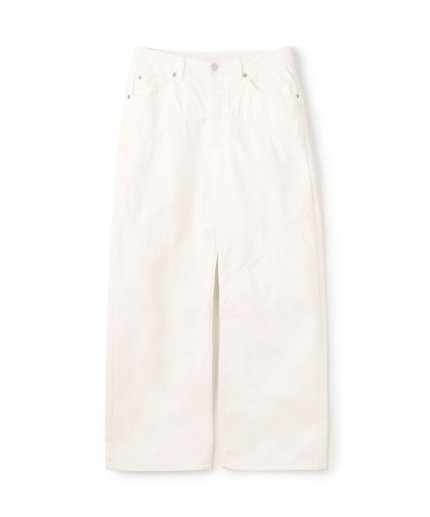 【トゥモローランド/TOMORROWLAND】のサンフェードデニム ウェーブカーブパンツ インテリア・キッズ・メンズ・レディースファッション・服の通販 founy(ファニー) 　ファッション　Fashion　レディースファッション　Fashion for Women　パンツ　Pants & Trousers　おすすめ　Recommended / Our Picks　サンダル　Sandals, Summer Shoes　シューズ　Shoes, Footwear　デニム　Denim, Jeans Material　フラット　Flat, Flat Shoes　春　Spring　11 ホワイト|ID: prp329100004823620 ipo3291000000035077220