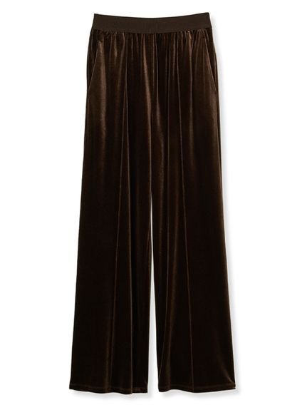 【ミラオーウェン/Mila Owen】のベロアウエストゴムイージーパンツ インテリア・キッズ・メンズ・レディースファッション・服の通販 founy(ファニー) 　ファッション　Fashion　レディースファッション　Fashion for Women　パンツ　Pants & Trousers　BRW[058]|ID: prp329100004823637 ipo3291000000035077310