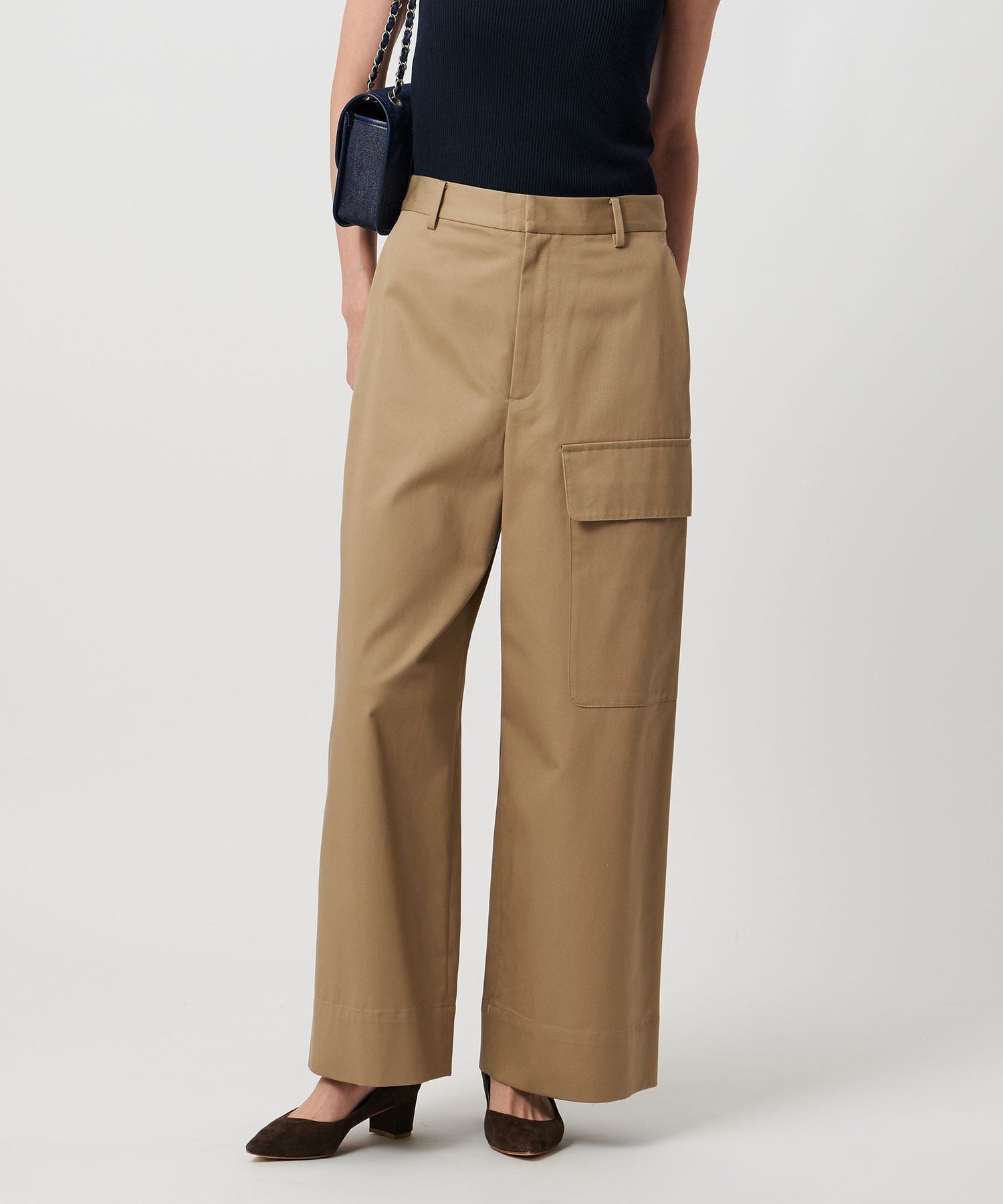 【ユナイテッドアローズ/UNITED ARROWS】のチノ ポケット パンツ -ウォッシャブル- インテリア・キッズ・メンズ・レディースファッション・服の通販 founy(ファニー) 　ファッション　Fashion　レディースファッション　Fashion for Women　パンツ　Pants & Trousers　アシンメトリー　Asymmetrical Style　ウォッシャブル　Machine Washable　コンパクト　Compact, Small Size　シンプル　Simple, Minimal　パウダー　Powder, Soft Tone　パッチ　Patch, Appliqué　フィット　Fit, Slim Fit　ポケット　Pocket, Pocket Detail　おすすめ　Recommended / Our Picks　BEIGE|ID: prp329100004823641 ipo3291000000035077326