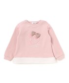 【ベベ オンライン ストア/BEBE ONLINE STORE / KIDS】のイチゴチェリーパッチ刺しゅうリボン付き裾ボアトレーナー(80~130cm) ピンク|ID: prp329100004823645 ipo3291000000035077358