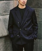 【フォーワンセブン バイ エディフィス/417 by EDIFICE / MEN】のTW ツイル W ジャケット セットアップ着用可能 人気、トレンドファッション・服の通販 founy(ファニー) ファッション Fashion メンズファッション Fashion for Men セットアップ Matching Sets おすすめ Recommended / Our Picks カットソー Cut and Sewn Top ジャケット Jacket, Outerwear セットアップ Set-Up, Coordinated Outfit ダブル Double, Double-Breasted ツイル Twist, Twisted Detail thumbnail ブラック A|ID: prp329100004823664 ipo3291000000035077471