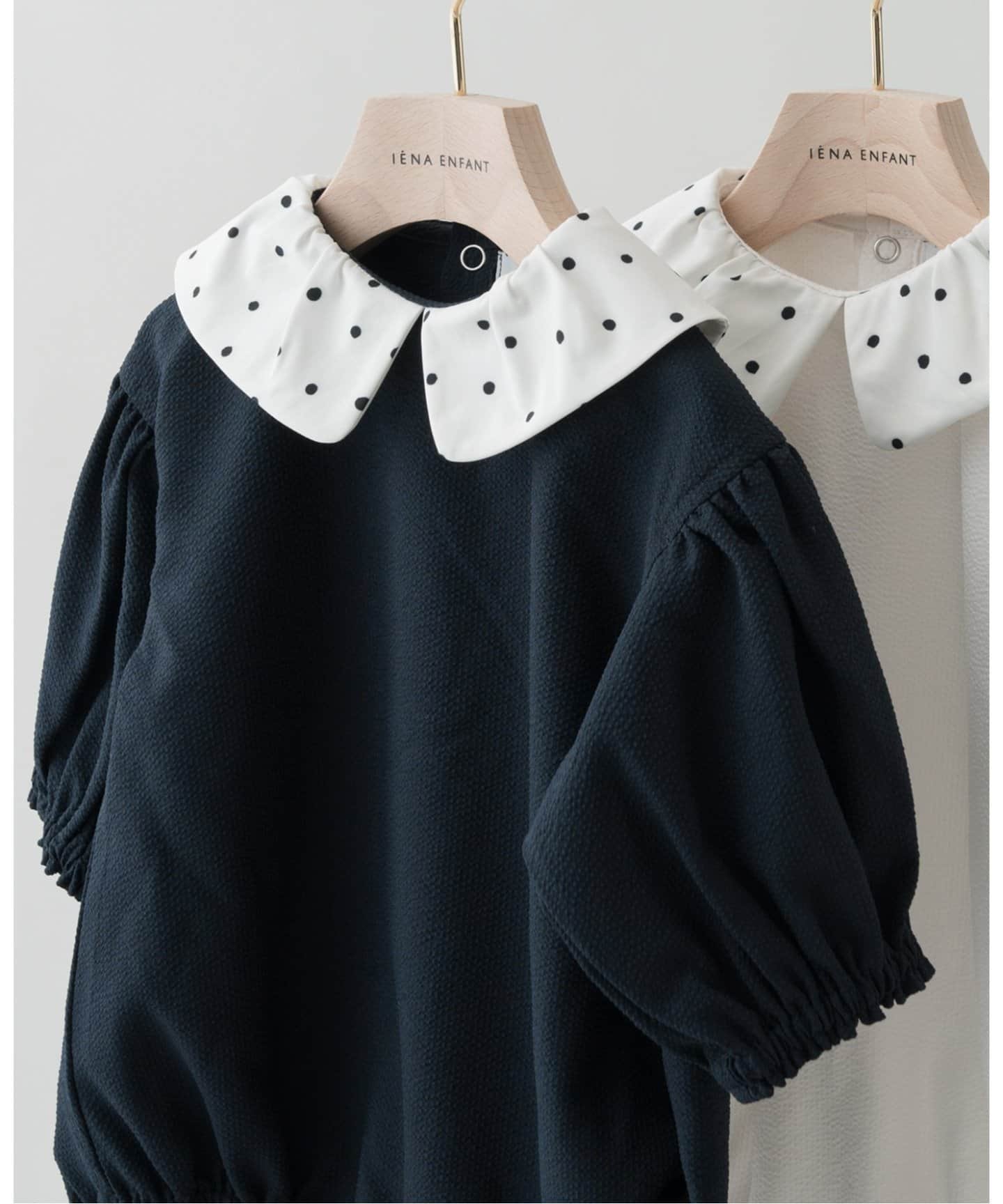 【イエナアンファン/IENA ENFANT / KIDS】の襟付きロンパース baby(70cm-90cm) インテリア・キッズ・メンズ・レディースファッション・服の通販 founy(ファニー) ファッション Fashion キッズファッション Fashion for Kids ギャザー Gathered, Ruffled サッカー Seersucker, Summer Fabric スマート Smart, Elegant スリーブ Sleeve, Long Sleeve / Short Sleeve ドット Polka Dot, Dot Pattern プリント Print, Printed Pattern ボトム Bottoms, Lower Wear メッシュ Mesh, Net Fabric レギンス Leggings, Stretch Pants ロンパース Romper, Jumpsuit 軽量 Lightweight, Ultra Light ネイビー|ID: prp329100004823686 ipo3291000000035077678