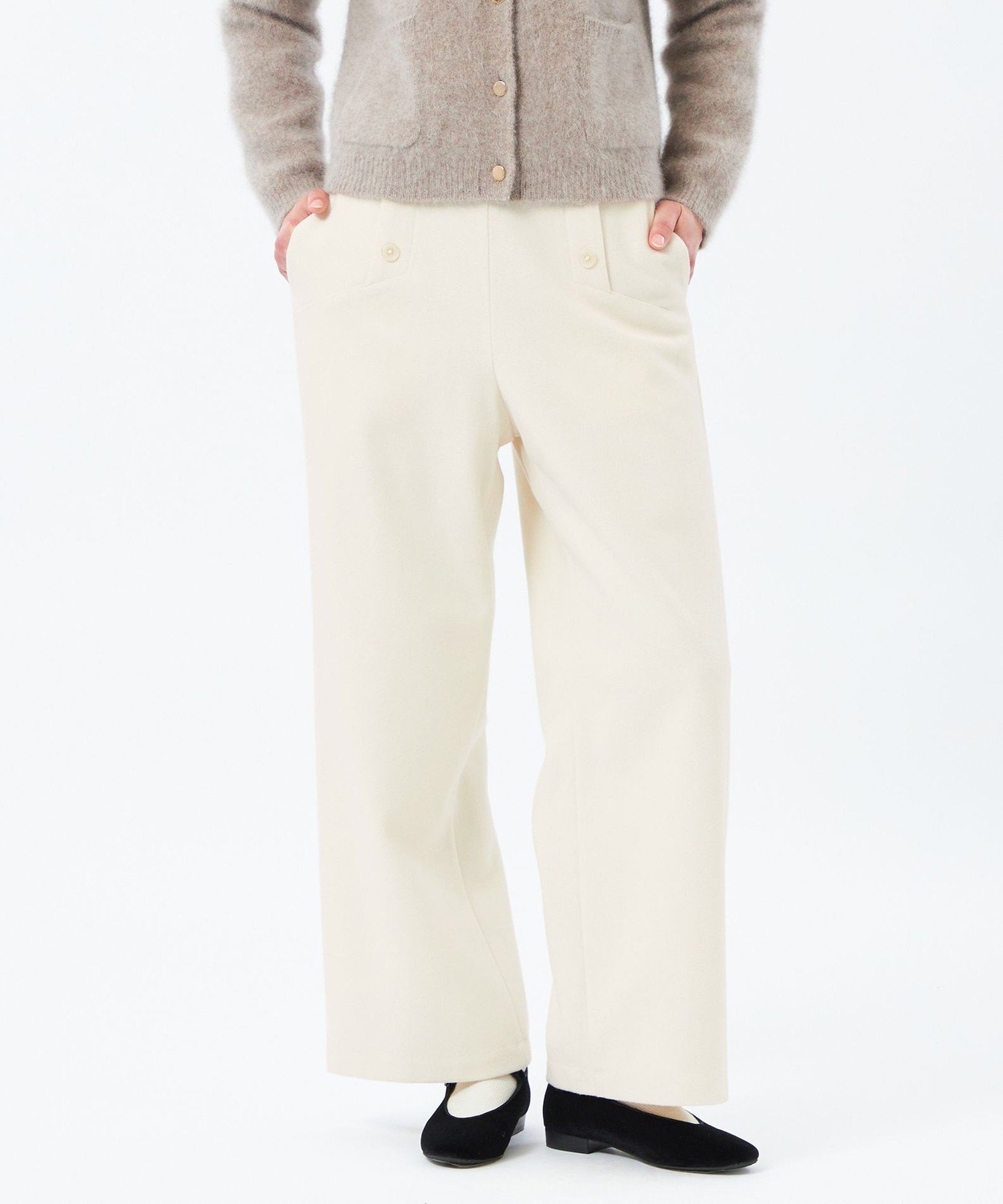 【マッキントッシュ フィロソフィー/MACKINTOSH PHILOSOPHY】のウィンターマリンパンツ インテリア・キッズ・メンズ・レディースファッション・服の通販 founy(ファニー) 　ファッション　Fashion　レディースファッション　Fashion for Women　パンツ　Pants & Trousers　おすすめ　Recommended / Our Picks　シンプル　Simple, Minimal　フロント　Front, Front Design　冬　Winter / This Winter　秋　Autumn　オフホワイト|ID: prp329100004823692 ipo3291000000035077761