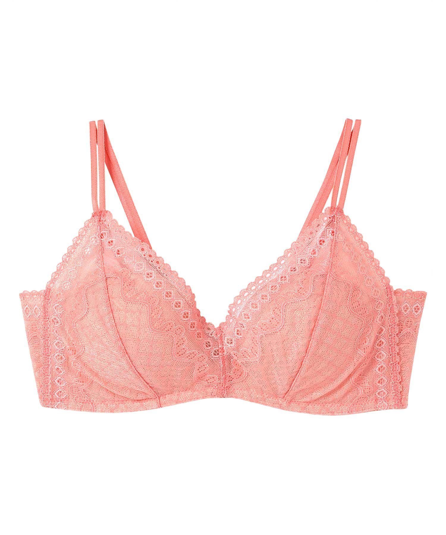 【ウンナナクール/une nana cool】の累計販売枚数110万枚 特別な日以外の364日つけたくなるブラ 364ブラ レース インテリア・キッズ・メンズ・レディースファッション・服の通販 founy(ファニー) 　ファッション　Fashion　レディースファッション　Fashion for Women　なめらか　Smooth, Silky Texture　シンプル　Simple, Minimal　ラップ　Wrap, Wrap Design　レース　Lace, Lace Fabric　ワイヤー　Wire, Wired Bra　サーモンピンク|ID: prp329100004823705 ipo3291000000035077944