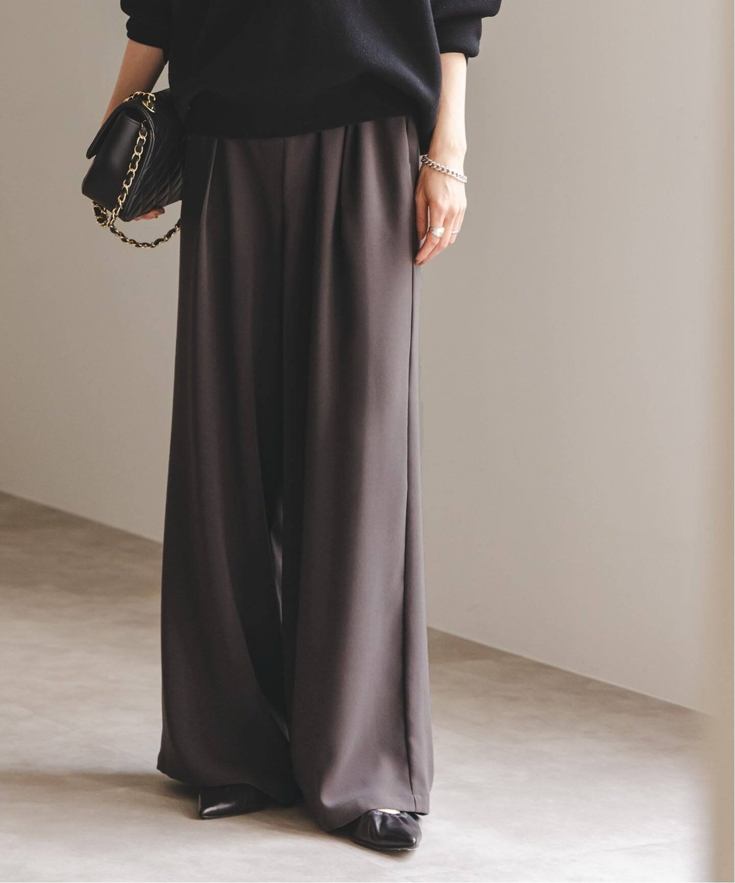 【ノーブル / スピック&スパン/NOBLE / Spick & Span】の《追加》【洗える】ライトジョーゼットドレープパンツ インテリア・キッズ・メンズ・レディースファッション・服の通販 founy(ファニー) 　ファッション　Fashion　レディースファッション　Fashion for Women　パンツ　Pants & Trousers　ジョーゼット　Georgette, Semi-Sheer Fabric　フロント　Front, Front Design　夏　Summer　洗える　Machine Washable　ブラウン|ID: prp329100004823712 ipo3291000000035078028