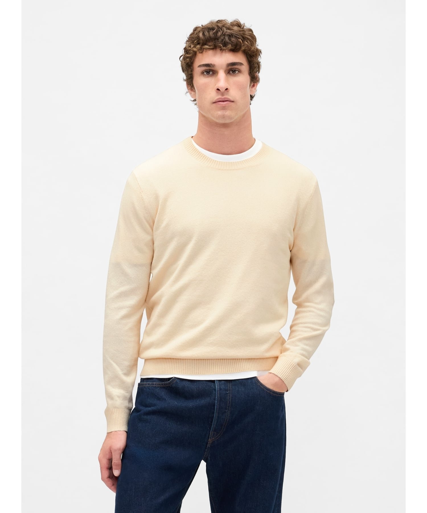 【ギャップ/GAP / MEN】のCashSoft カシミヤタッチ クルーネックセーター インテリア・キッズ・メンズ・レディースファッション・服の通販 founy(ファニー) ファッション Fashion メンズファッション Fashion for Men クラシック Classic, Timeless Style コレクション Collection, Seasonal Line ストレート Straight, Straight Cut セーター Sweater, Knitwear フィット Fit, Slim Fit リラックス Relax, Relaxed Fit 長袖 Long Sleeve, Full Sleeve CREAM|ID: prp329100004823716 ipo3291000000035078074