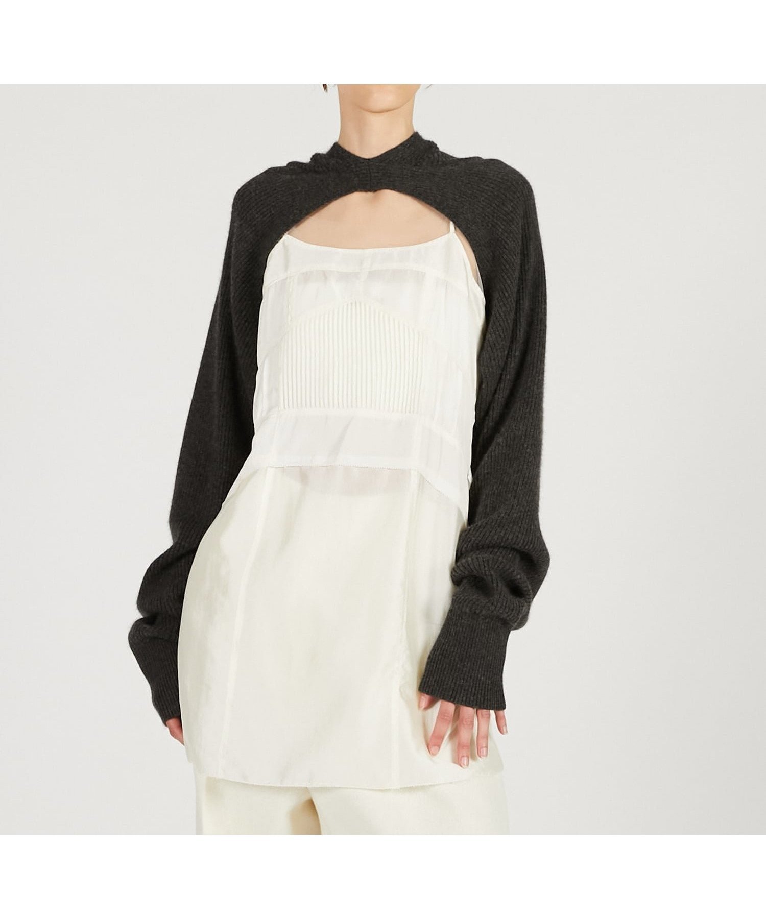 【プランク プロジェクト/PRANK PROJECT】のニットフードスリーブ 人気、トレンドファッション・服の通販 founy(ファニー) 　ファッション　Fashion　レディースファッション　Fashion for Women　トップス・カットソー　Cut & Sew Tops　ニット　Knit Tops & Sweaters　アンゴラ　Angora Knitwear　バラクラバ　Balaclava　マフラー　Scarf, Muffler　羽織　Haori, Light Jacket　 other-1|ID: prp329100004823724 ipo3291000000035078141