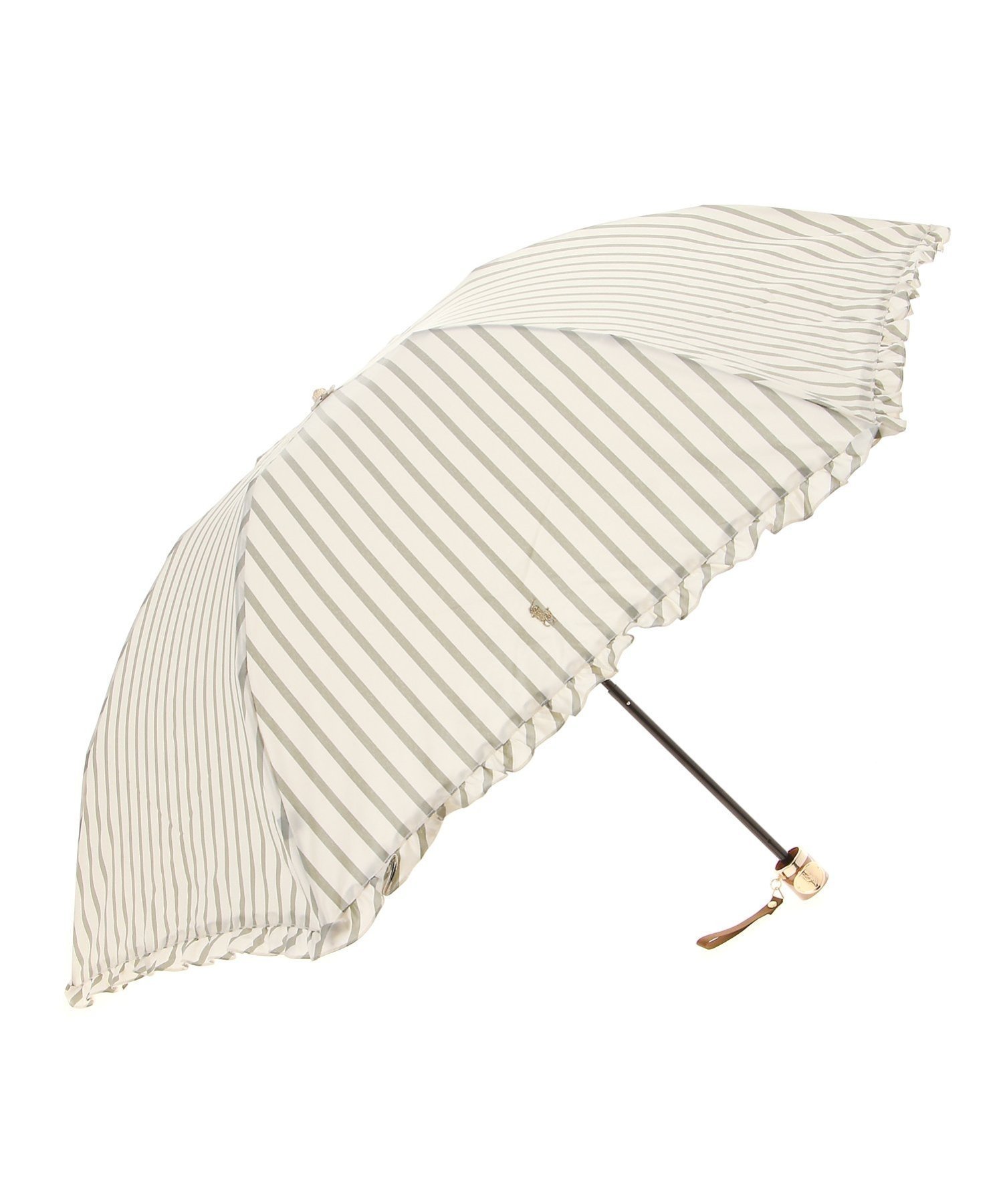 【ムーンバット/MOONBAT】のPOLO RALPH LAUREN (ポロ ラルフローレン) 雨傘 折りたたみ傘 レディース ストライプ フリル ツイル先染め グラスファイバー インテリア・キッズ・メンズ・レディースファッション・服の通販 founy(ファニー) ファッション Fashion レディースファッション Fashion for Women レイングッズ・傘・晴雨兼用傘 Umbrellas & Rain Gear アイビー Ivy Pattern グラス Glass, Eyewear ストライプ Stripe, Striped Pattern ツイル Twist, Twisted Detail ニューヨーク New York, NYC Style フリル Frill, Ruffle マーブル Marble, Marble Pattern 傘 Umbrella, Parasol オリーブグリーン|ID: prp329100004823731 ipo3291000000035078187