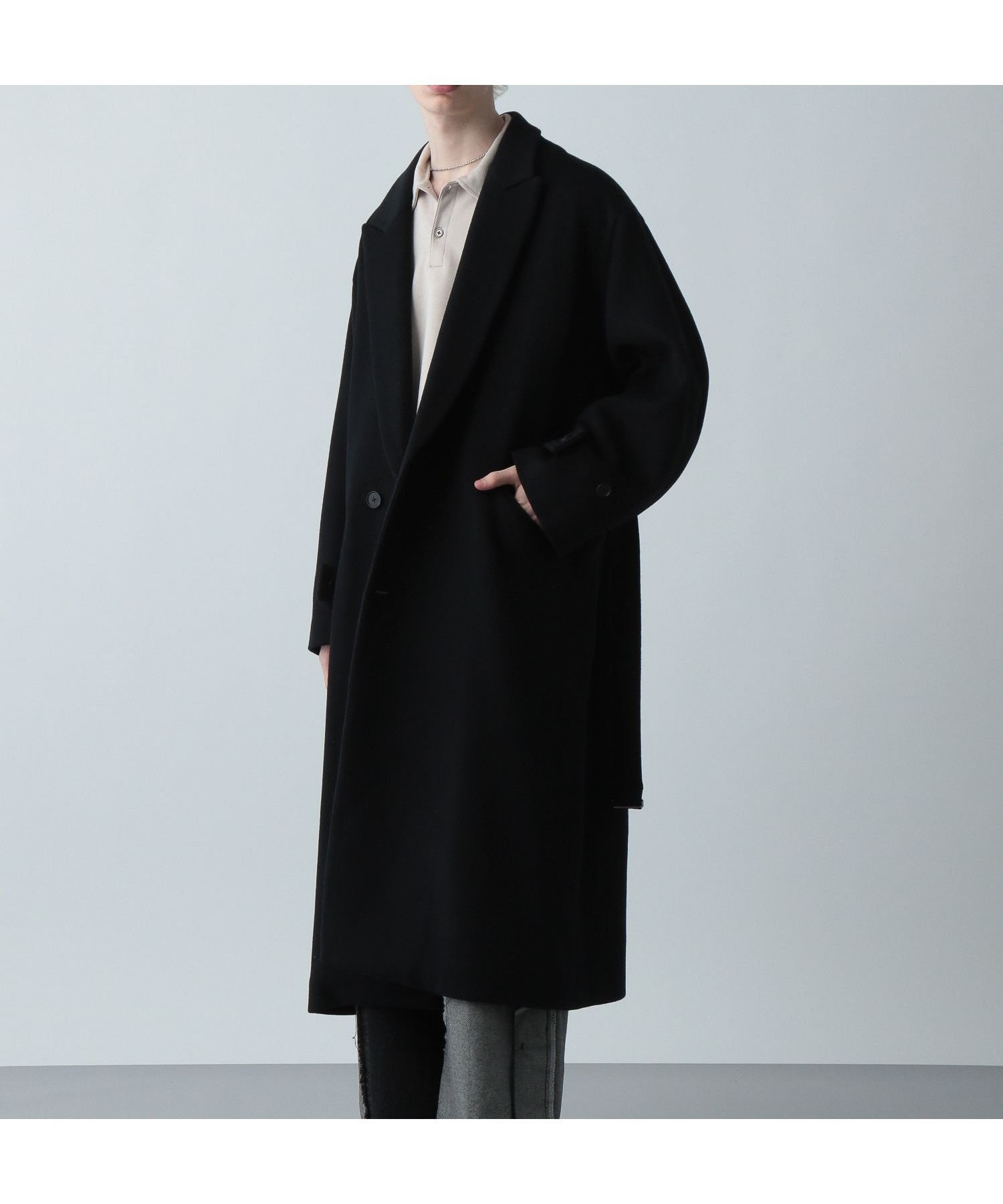 【ハレ/HARE / MEN】のウールダブルコート インテリア・キッズ・メンズ・レディースファッション・服の通販 founy(ファニー) ファッション Fashion メンズファッション Fashion for Men インナー Innerwear ダブル Double, Double-Breasted エレガント 上品 Elegant ブラック09|ID: prp329100004823741 ipo3291000000035078238