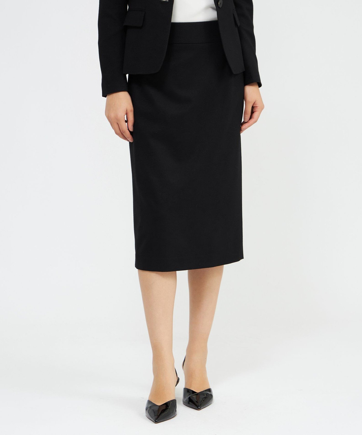 【エポカ/EPOCA】のストレッチフランネル タイトスカート インテリア・キッズ・メンズ・レディースファッション・服の通販 founy(ファニー) 　ファッション　Fashion　レディースファッション　Fashion for Women　スカート　Skirts　おすすめ　Recommended / Our Picks　ジャケット　Jacket, Outerwear　ストレッチ　Stretch, Stretchy Fabric　タイトスカート　Pencil Skirt, Tight Skirt　バランス　Balance, Style Balance　ベーシック　Basic, Essential　エレガント 上品　Elegant　冬　Winter / This Winter　秋　Autumn　黒|ID: prp329100004823760 ipo3291000000035078400