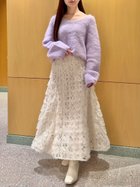 【スナイデル/SNIDEL】のSustainableデコラティブシフォンフレアスカート 人気、トレンドファッション・服の通販 founy(ファニー) ファッション Fashion レディースファッション Fashion for Women スカート Skirts Aライン・フレアスカート A-Line & Flared Skirts シフォン Chiffon, Lightweight Fabric シャーリング Shirring, Ruched ストレート Straight, Straight Cut スマート Smart, Elegant フレア Flare, Flared モチーフ Motif, Design Theme ロング Long, Long-Length おすすめ Recommended / Our Picks thumbnail IVR[003]|ID: prp329100004823769 ipo3291000000035078454