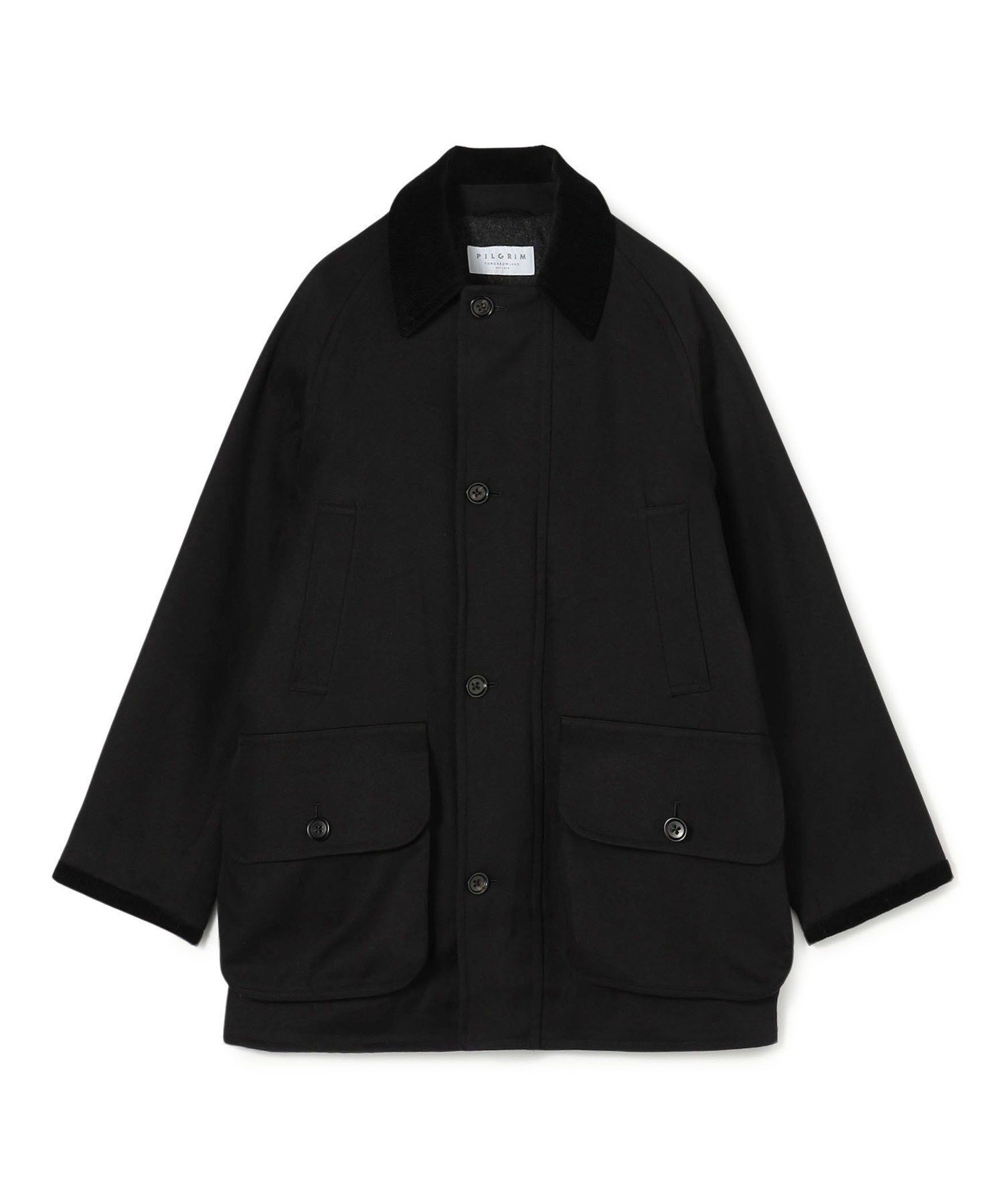 【トゥモローランド/TOMORROWLAND / MEN】のコットンウールキャバリーツイル フィールドコート SONDRIO インテリア・キッズ・メンズ・レディースファッション・服の通販 founy(ファニー) 　ファッション　Fashion　メンズファッション　Fashion for Men　2025年　2025　2025-2026秋冬・A/W　Autumn/Winter 2025–26 AW25–26　コレクション　Collection, Seasonal Line　コーデュロイ　Corduroy, Cord Fabric　シンプル　Simple, Minimal　ビジネス 仕事 通勤　Business / Work / Commuting　ボンディング　Bonding, Bonded Fabric　ポケット　Pocket, Pocket Detail　メルトン　Melton, Heavy Wool　19 ブラック|ID: prp329100004823770 ipo3291000000035078461