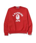 【アベイシングエイプ/A BATHING APE / MEN】のCLASSIC COLLEGE CREWNECK SWEATSHIRT 人気、トレンドファッション・服の通販 founy(ファニー) ファッション Fashion メンズファッション Fashion for Men トップス・カットソー Cut & Sew Tops パーカー・フーディー / カジュアルコーデ Hoodies & Parkas メンズシャツ Shirts フロント Front, Front Design プリント Print, Printed Pattern thumbnail RED|ID: prp329100004823772 ipo3291000000035078470