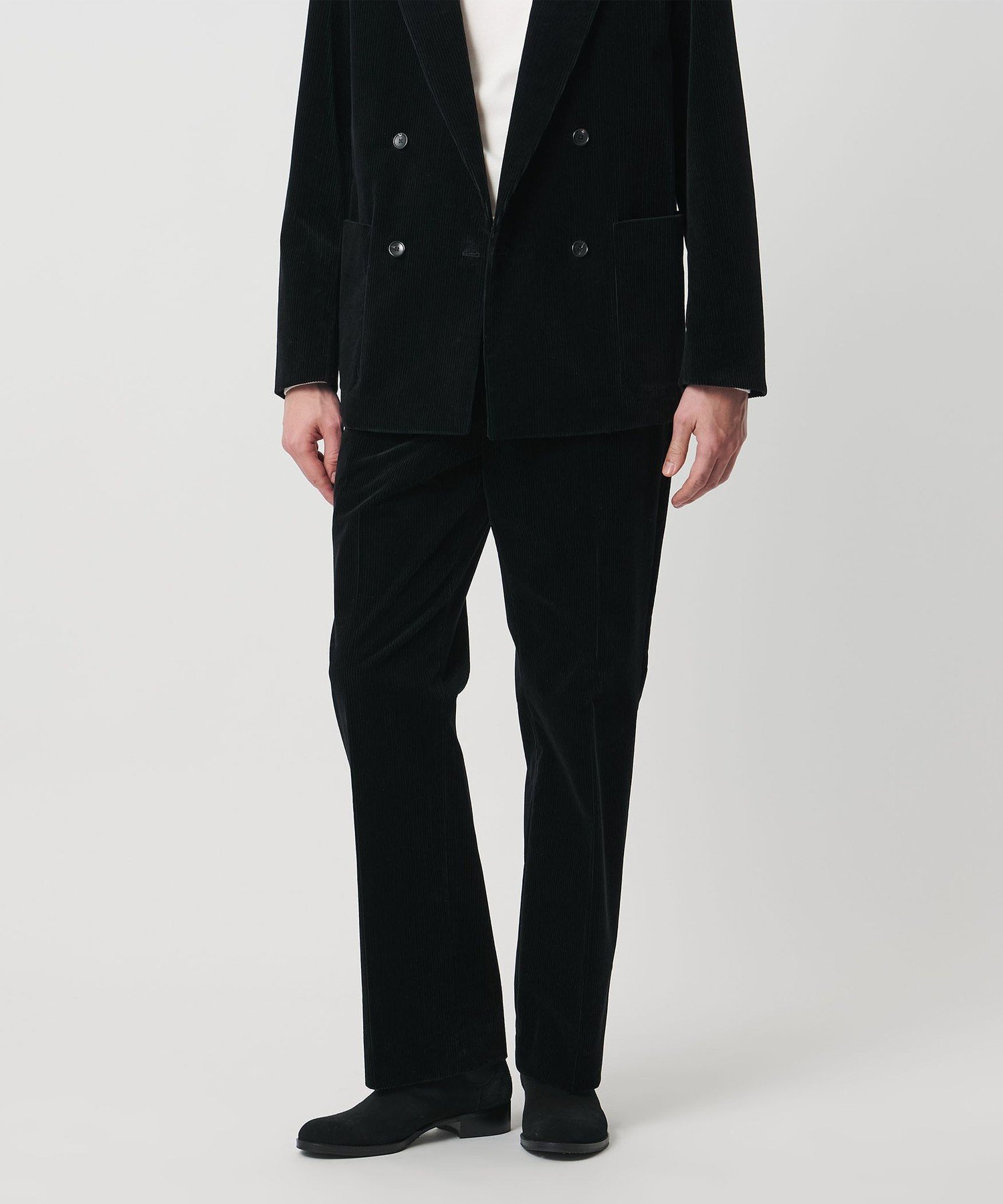 【ユナイテッドアローズ/UNITED ARROWS / MEN】のコーデュロイ モダンストレート パンツ インテリア・キッズ・メンズ・レディースファッション・服の通販 founy(ファニー) ファッション Fashion メンズファッション Fashion for Men ボトムス Bottoms おすすめ Recommended / Our Picks コーデュロイ Corduroy, Cord Fabric ジャケット Jacket, Outerwear ストレート Straight, Straight Cut セットアップ Set-Up, Coordinated Outfit フィット Fit, Slim Fit メルトン Melton, Heavy Wool モダン Modern, Contemporary エレガント 上品 Elegant A/W・秋冬 Autumn/Winter BLACK|ID: prp329100004823839 ipo3291000000035079208